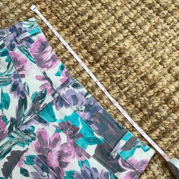 For Love and Lemons Tamara Floral Wide leg Jeans size L - Picture 5 of 5